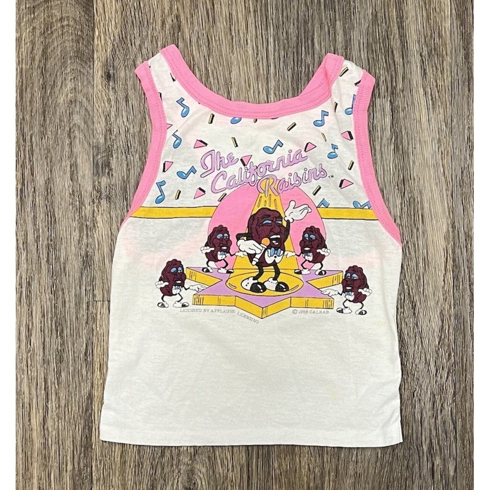 Vintage California Raisins 4T 1988 Tank Top Single Stitch